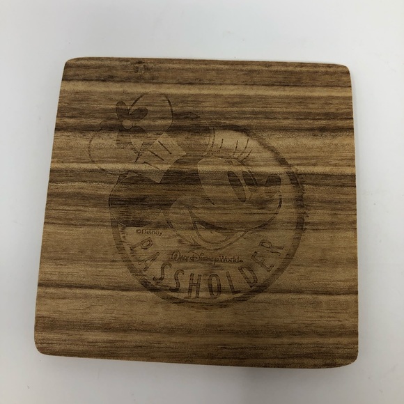 Disney World Passholder Minnie Wooden Coaster Set - Picture 9 of 11